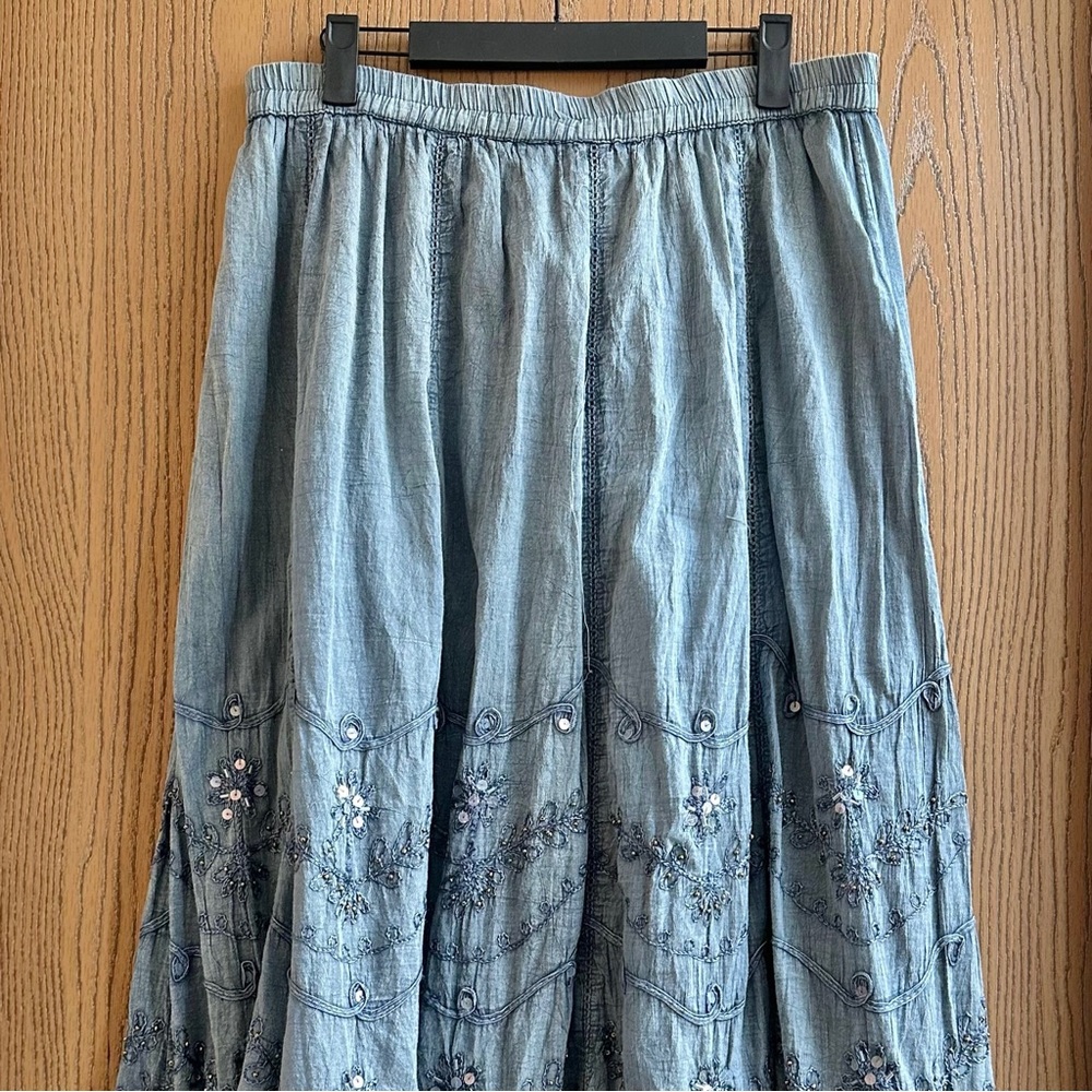 now & then maxi skirt
